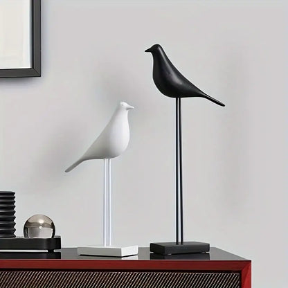 PerchForm - Minimalist Decorative Bird Sculptures on Stand
