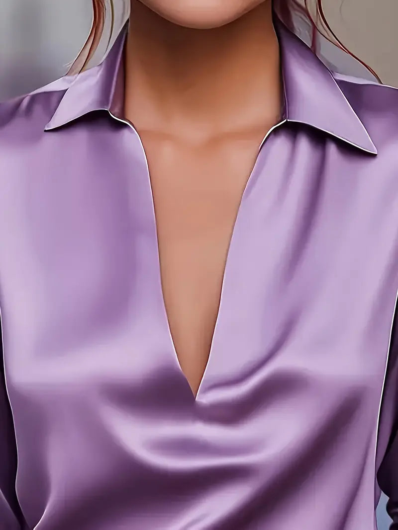 Nadene - Premium V-Neck Blouse