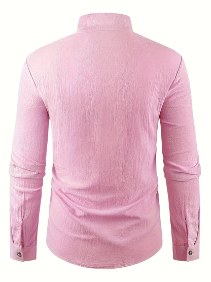 Shayne - Lightweight Cotton Linen Long Sleeve Shirt