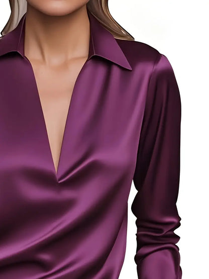 Nadene - Premium V-Neck Blouse