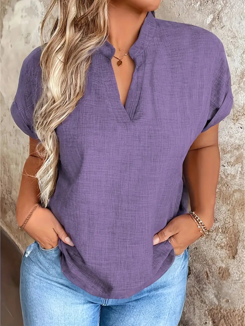 Rosabelle - Casual V Neck Blouse