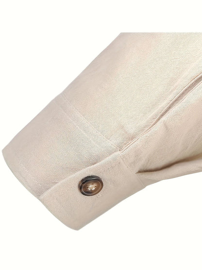 Shayne - Lightweight Cotton Linen Long Sleeve Shirt