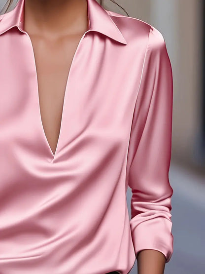 Nadene - Premium V-Neck Blouse