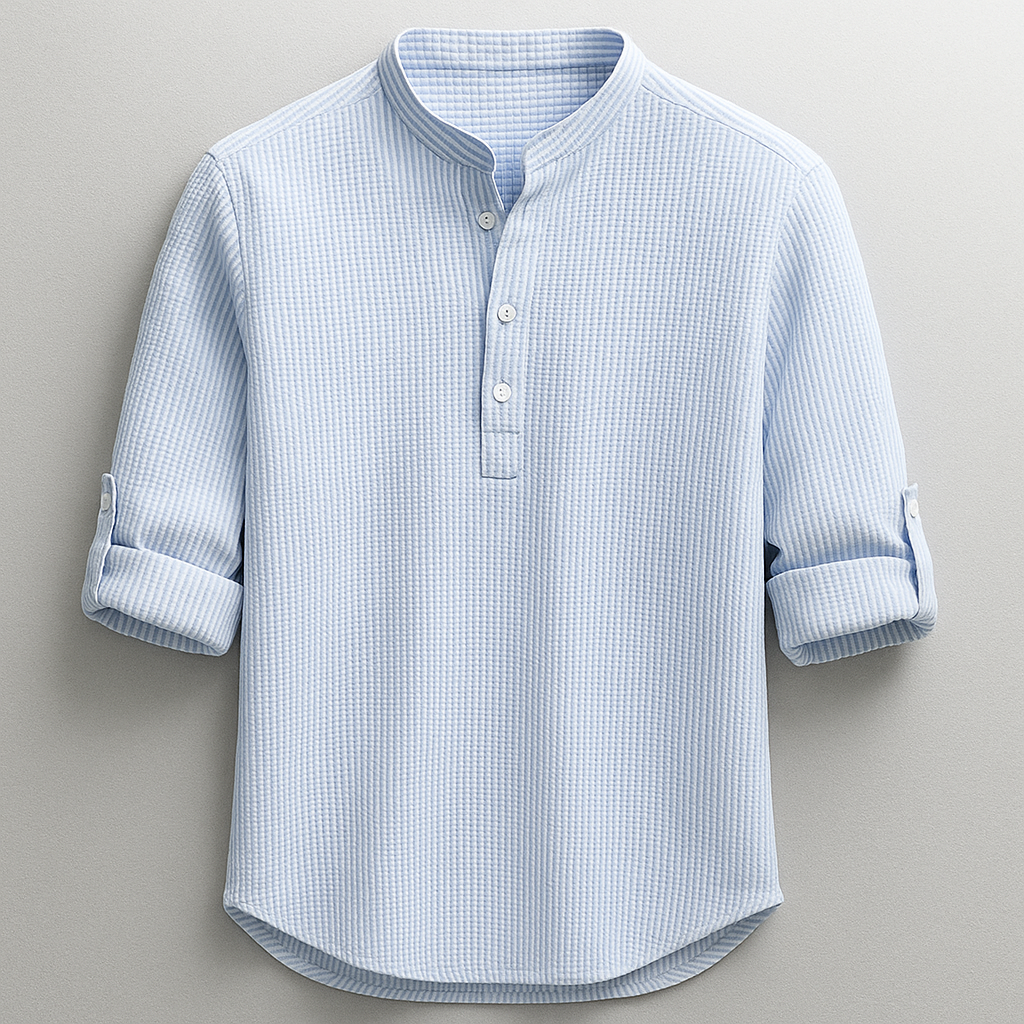 Shon - Long Sleeve Shirt With Button Down Collar