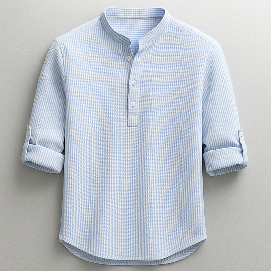 Shon - Long Sleeve Shirt With Button Down Collar