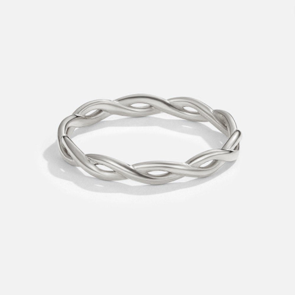 Infinity 18K Silver Ring