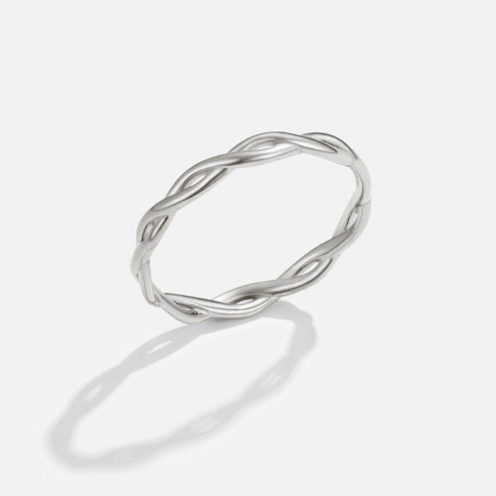 Infinity 18K Silver Ring