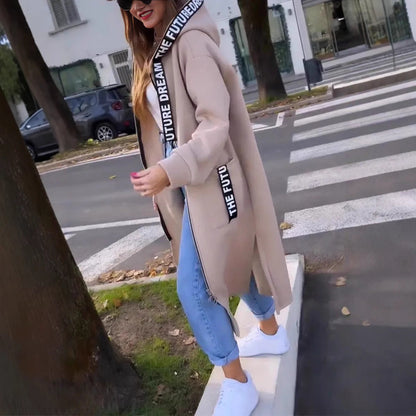 Aleixo - Elegant Long Hooded Sweatershirt