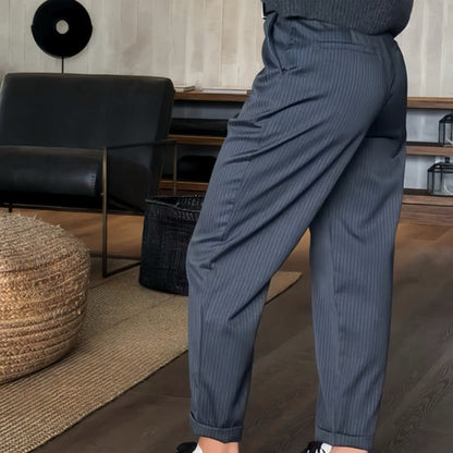 Kennedy | Striped Suit Trousers