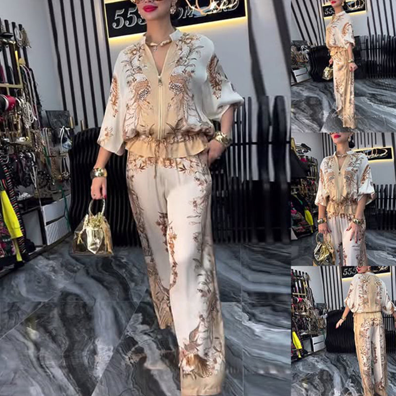 Sunmi - Elegant Two Piece Zippered Set