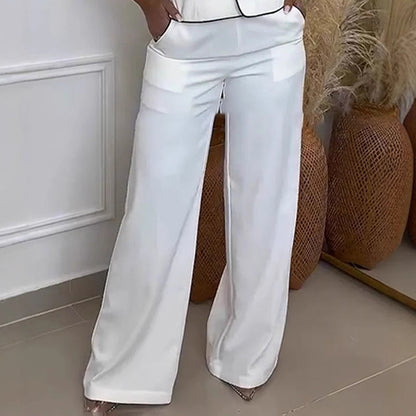 Sandy - One Shoulder Wide Leg Pants Set