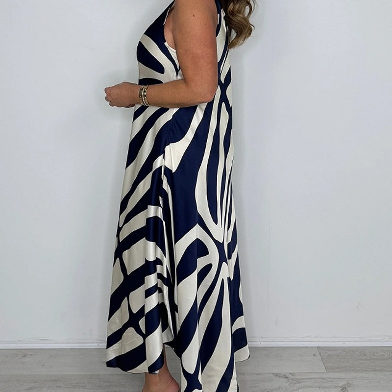 Rodica - Elegant Sleeveless Maxi Dress With V Neck