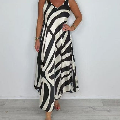 Rodica - Elegant Sleeveless Maxi Dress With V Neck
