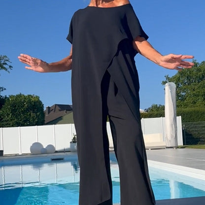 Shelagh - Off Shoulder Top And Pant Set